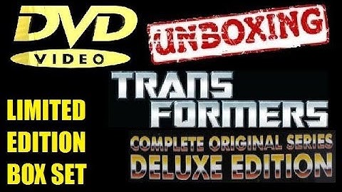 TRANSFORMERS : COMPLETE ORIGINAL SERIES DELUXE EDITION Dvd Box Set Unboxing