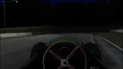 rFactor F1 1955 Lap at Mills Metropark in the night