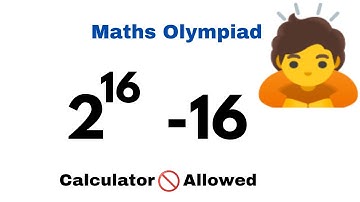 Maths Olympiad | Simplifying Exponential Expression Without Calculator
