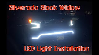 Silverholder LED step by step installation demo on my 2023 Silverado 1500 Black Widow
