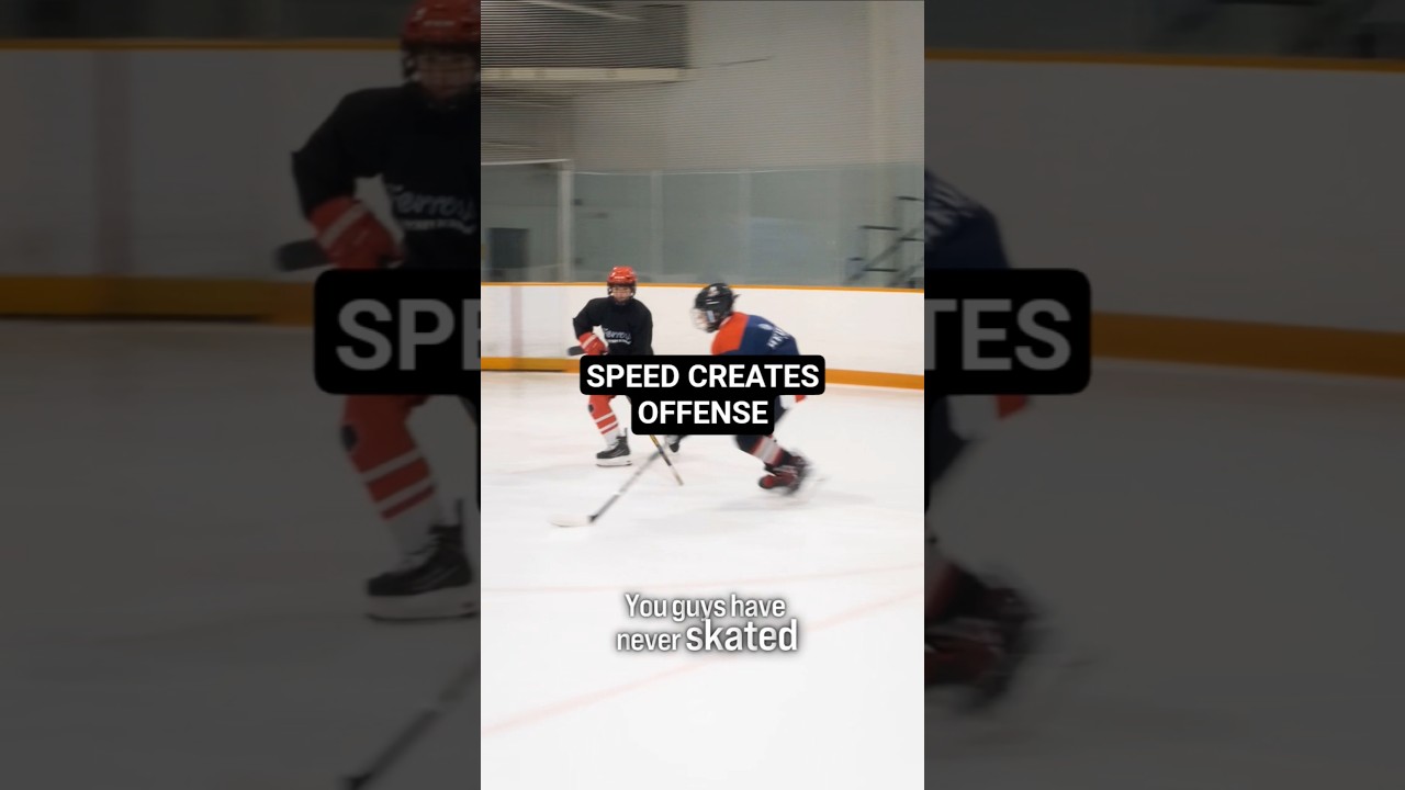 SPEED CREATES OFFENSE #hockeycoaching #hockeytraining