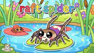 Raft Spider Coloring Page for Kids - Fun Easy Nature Art
