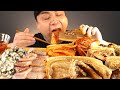 최고의 조합! 두꺼운 통보쌈과 홍어, 제철 굴, 배추김치 먹방~!! 리얼사운드  ASMR social eating Mukbang(Eating Show)