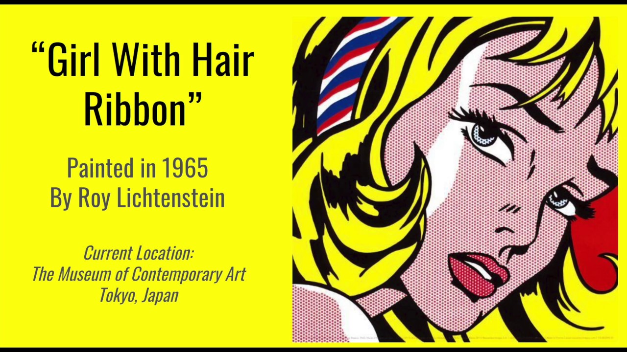 Lichtenstein Girl With Hair Ribbon, Hand Painting - YouTube