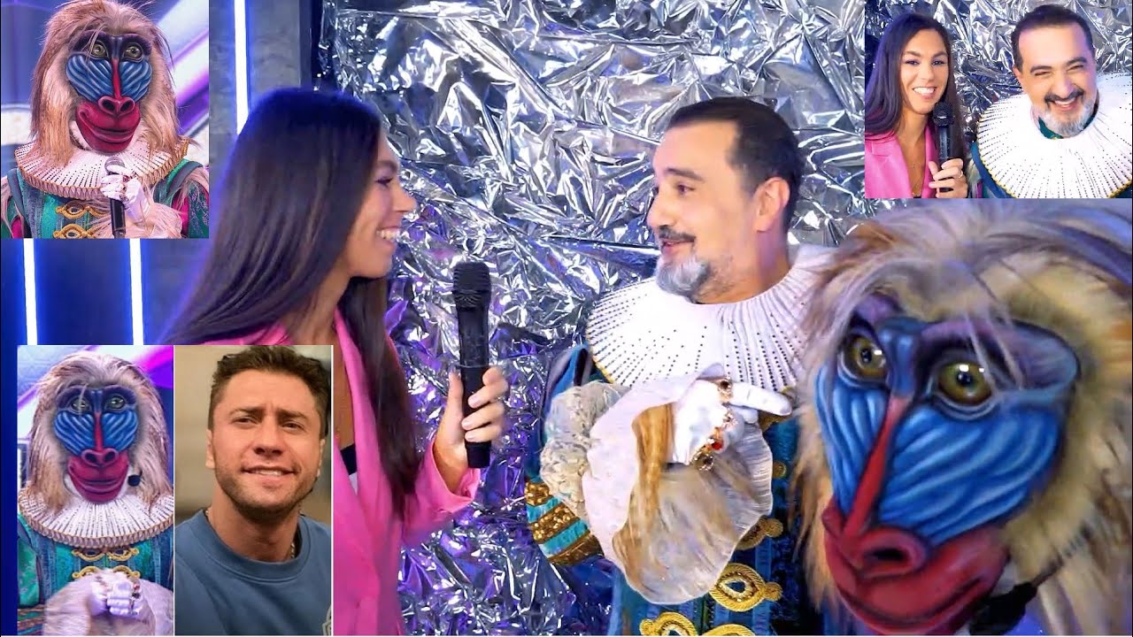 мандрил маска. кадры из маски шоу. жюри шоу маска. кто скрывается под маской мандрила. персонажи новой маски.