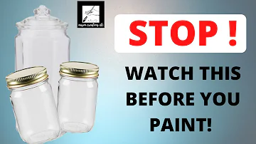 How to paint a glass jar with no peeling Easy DIY (no peel no chip technique)
