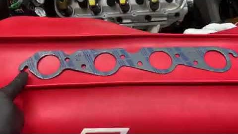 496 big block Chevy header gasket install (passenger side) - winter 2020