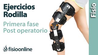 Ejercicios para las Primeras fases de la rehabilitación postoperatorio de rodilla