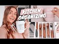 organizing my kitchen!! (aesthetic amazon kitchen finds)