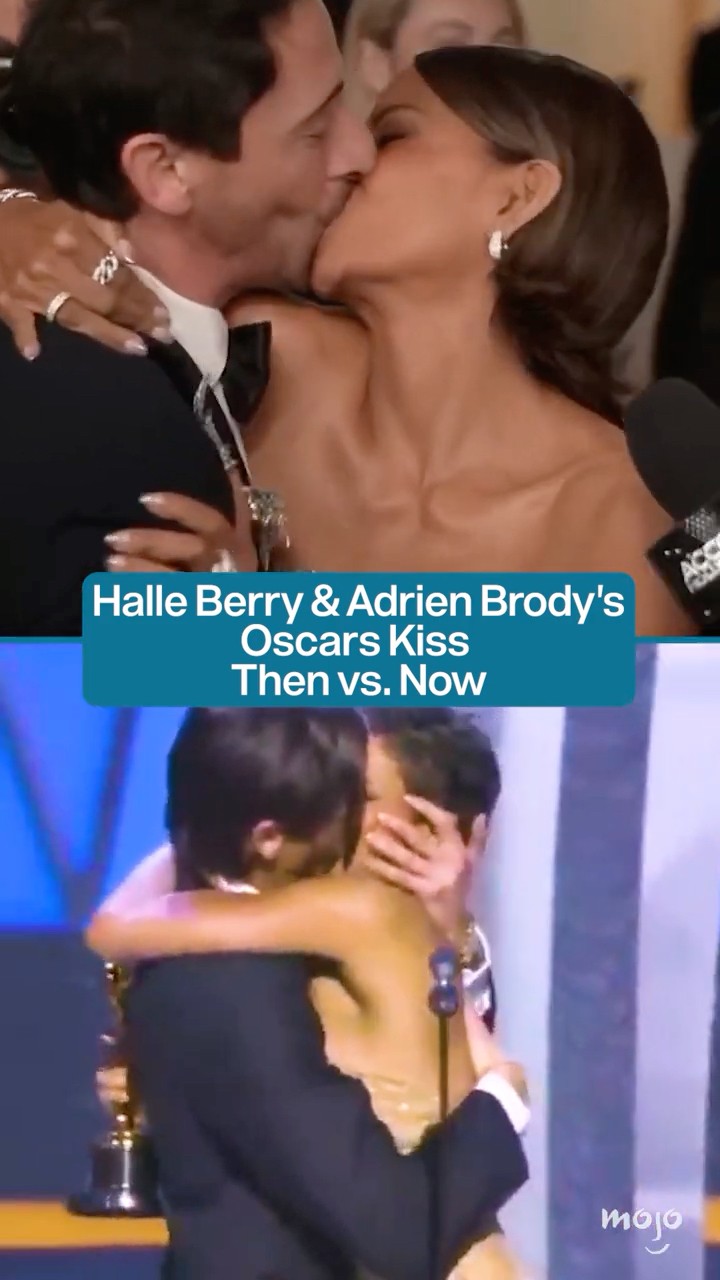 Halle Berry and Adrien Brody Oscars Kiss: 2003 vs 2025