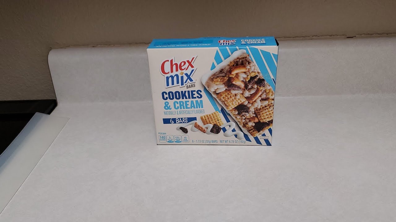 new chex mix bars cookies & cream YouTube