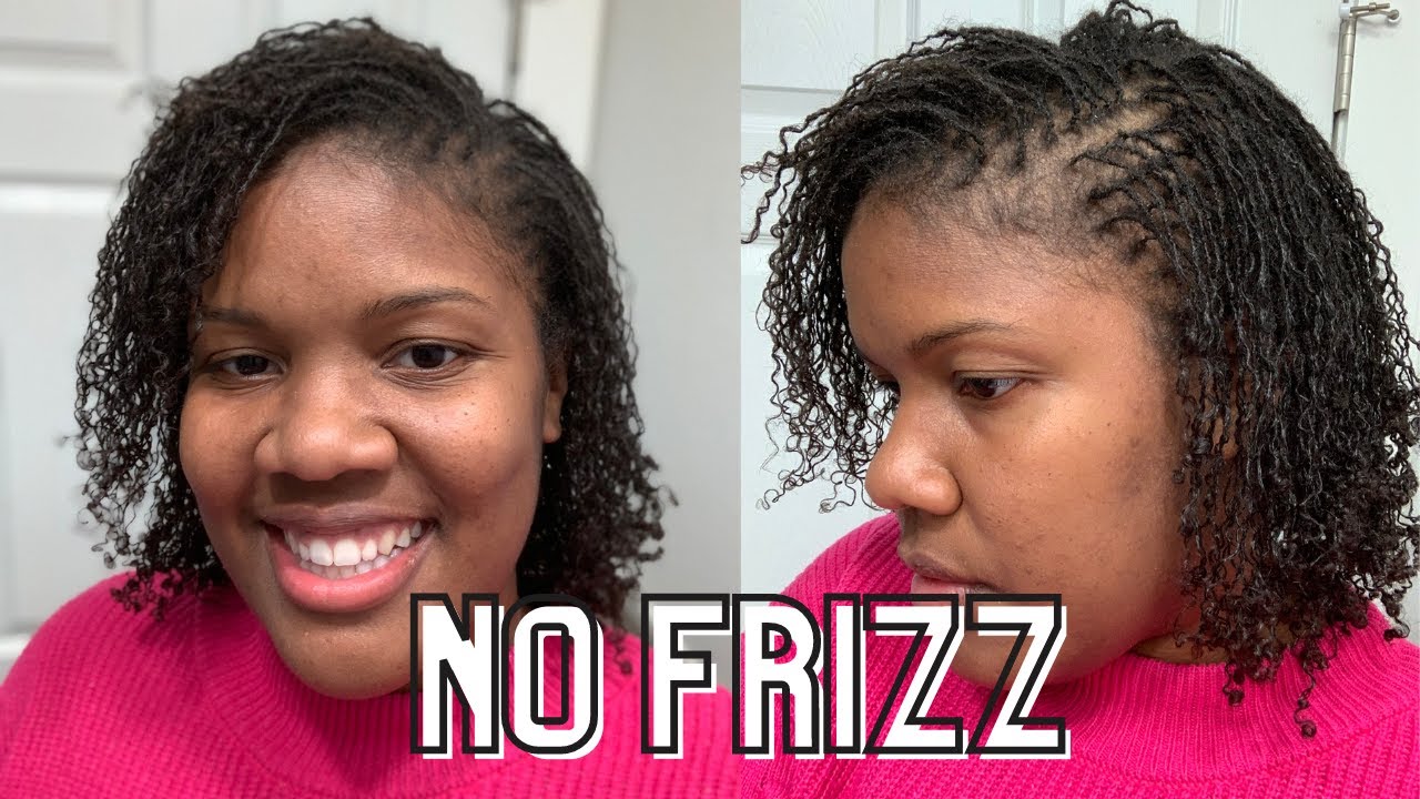 HOW TO REDUCE FRIZZ WITH MICROLOCS / SISTERLOCKS
