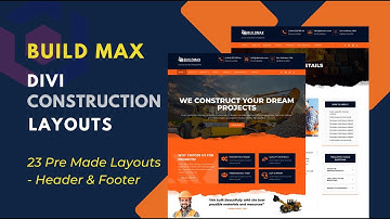 How to design Construction website using Wordpress Divi Theme Layouts