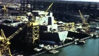F 1598 General Dynamics Quincy Ship Building Footage