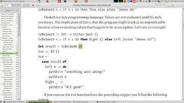practical web development with haskell 2.5 Exception Handling  ترجمة و تطبيق كتاب . الاستثناء هاسكل