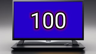 100 Second Countdown LCD-DIGITAL Computers Bule Screen No.1