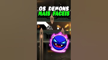 OS MELHORES EASY DEMONS INICIANTES DO GEOMETRY DASH?!! #geometrydash  #games #gd #shorts
