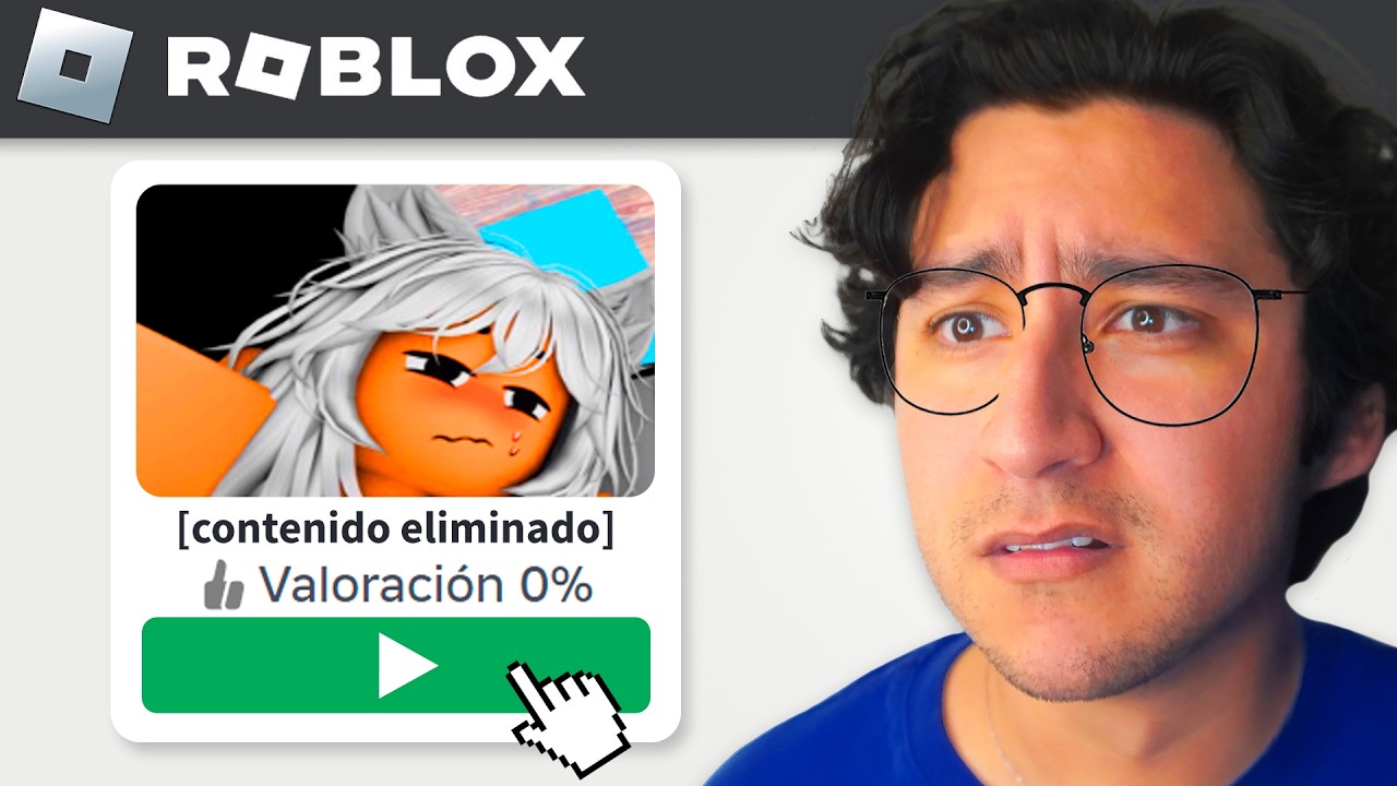 Probé JUEGOS PEOR CALIFICADOS de ROBLOX 🤮🚫