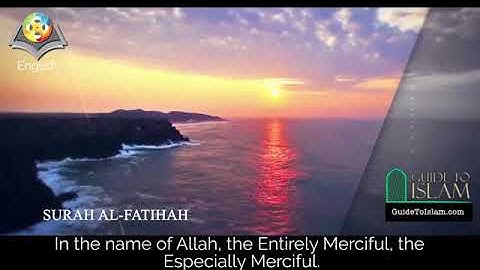 ترجمة معاني سورة الفاتحة Surah Al-Fatihah