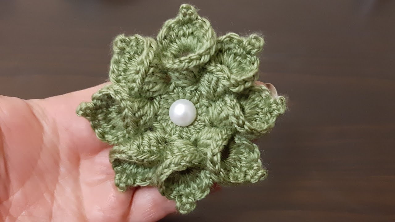 3D çiçek nasıl yapılır / tığ işi çiçek modelleri