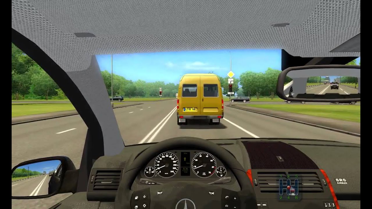 Автомобиль симулятор 2 4. City car Driving 2.2.7. Симулятор вождения City car Driving 2012. City car Driving Simulator 2. Mercedes Vario City car Driving.