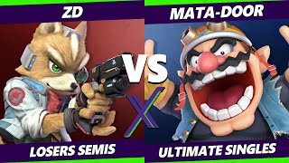 S@X 416 Losers Semis - ZD (Fox) Vs. Mata-Door (Wario) Smash Ultimate - SSBU