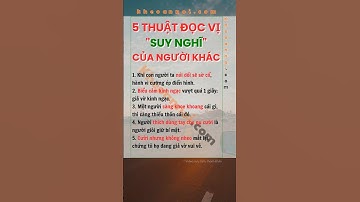 Đọc vị người khác #phattrienbanthan #kynangsong #kheoannoi