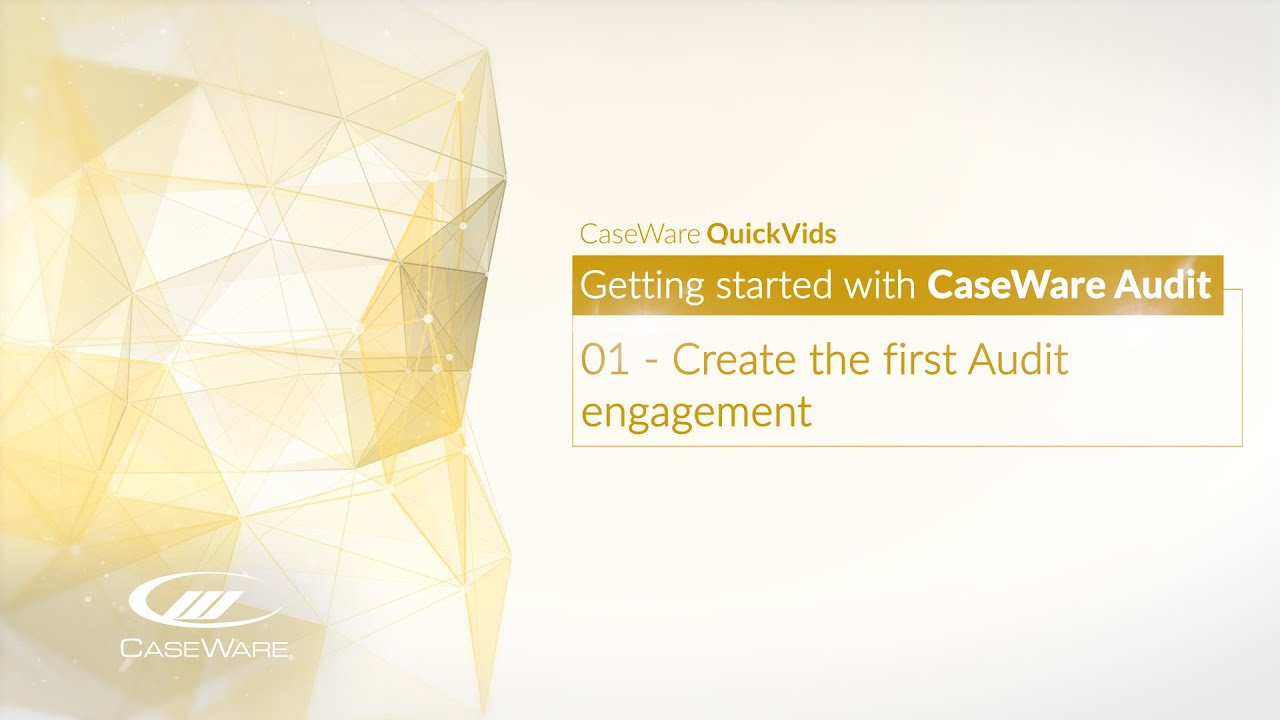 Getting started with Audit - 01: Create the first engagement - YouTube