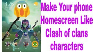 CLASH OF CLANS THEME ON ANDROID SMART PHONE || MAKE YOUR APPLICATION ICONS LIKE CoC CHARACTER screenshot 5