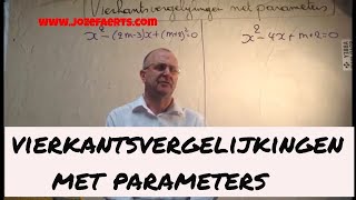 Hoe los je Vierkantsvergelijkingen met parameters op?