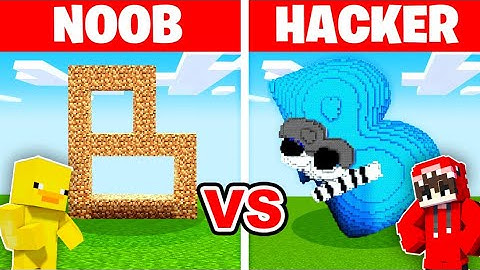 NOOB vs HACKER: I Cheated In a Alphabet Lore Build Challenge! (Letter B)