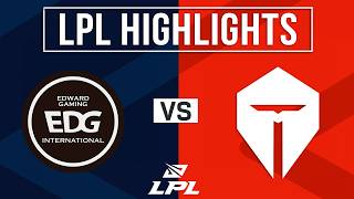 EDG vs TES Highlights ALL GAMES | LPL 2026 Split 3 | EDward Gaming vs Top Esports
