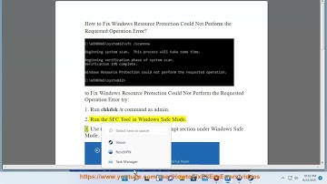 Fix Windows Resource Protection Could Not Perform the Requested Operation Error in Windows 11/10