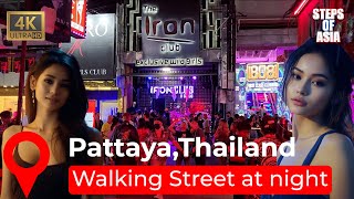 Pattaya Nightlife In Thailand Real Walking Tour 4K