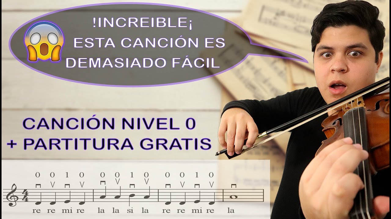 fáciles para violín Nivel 0 Parte 1 La Danza del Violín (la canción más fácil para violín) -