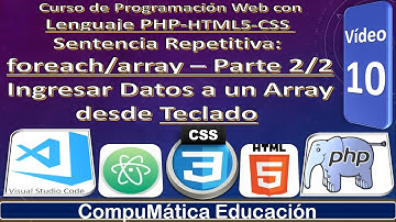 🆔10. Programación Web con PHP Estructura Repetitiva foreach y array - Parte 2