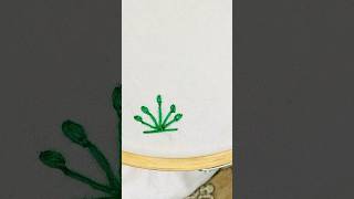 Beautiful handmade leaf embroidery design 🪢🪡🌿|for the beginner |#embroidery #needlework #viral