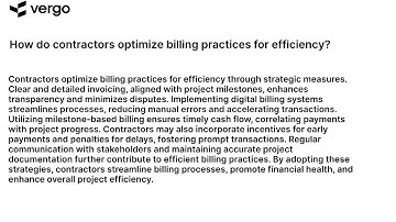 Billing Brilliance: Contractor Strategies for Optimal Efficiency