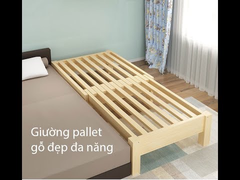 Video Giường pallet gỗ đẹp đa năng chính hãng AAD - youtube