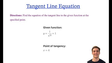 Math Calculus: Find Equation of Tangent Line (Calc Tricks)