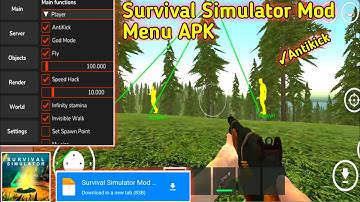 Survival Simulator Mod Menu APK V0.2.3 Alpha  by Ciber,Lary,Bucks F9 Free Download