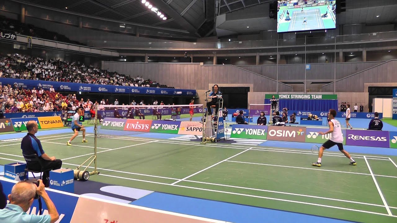 Badminton MS SemiFin. リー・チョンウェイ vs Tien Minh Nguyen 1G-2 Yonex Open Japan 2013.9.21