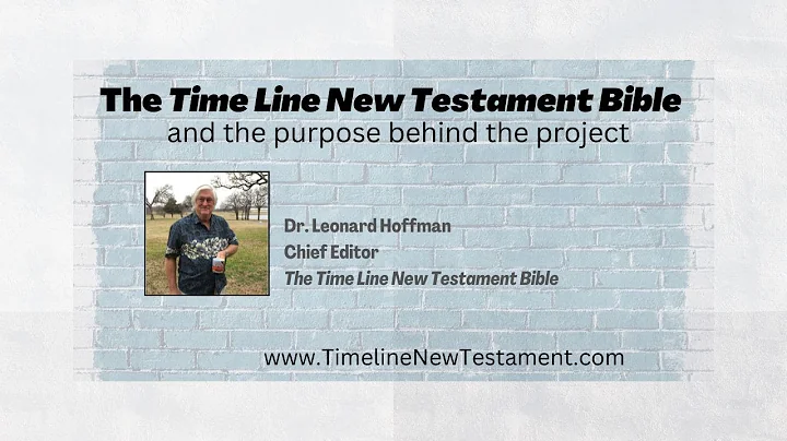 Time Line New Testament Bible   /   Meet the Chief...