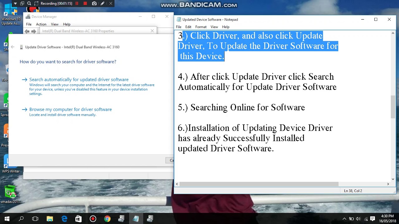 Install Device Driver Software
