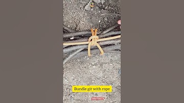 How to bundle git with rope #shorts #bundle #git #knot @DoiT_03