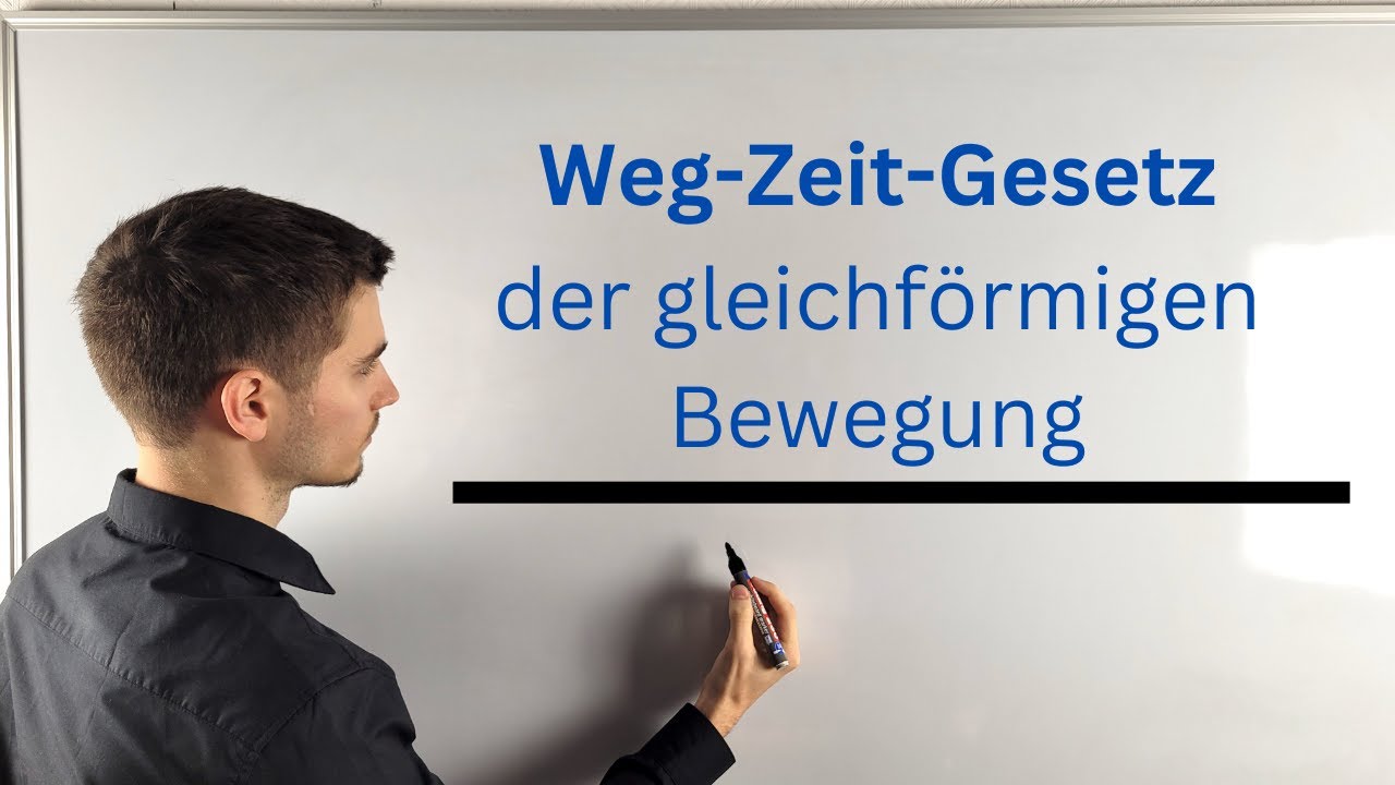 ZeitWegGesetz der gleichförmigen Bewegung YouTube