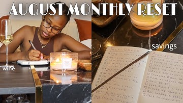 AUGUST MONTHLY RESET | July goals review, August goal setting, budget update #Journeyto27