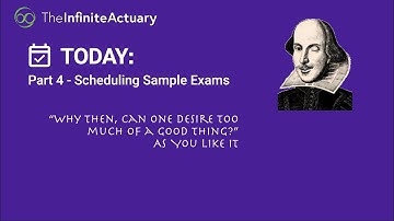 Scheduling Sample Exams