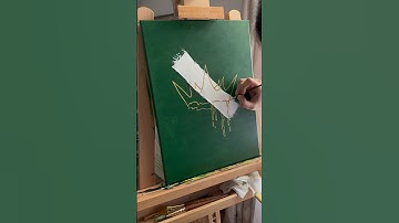 Positive and Negative Space with Plaster Art #shorts