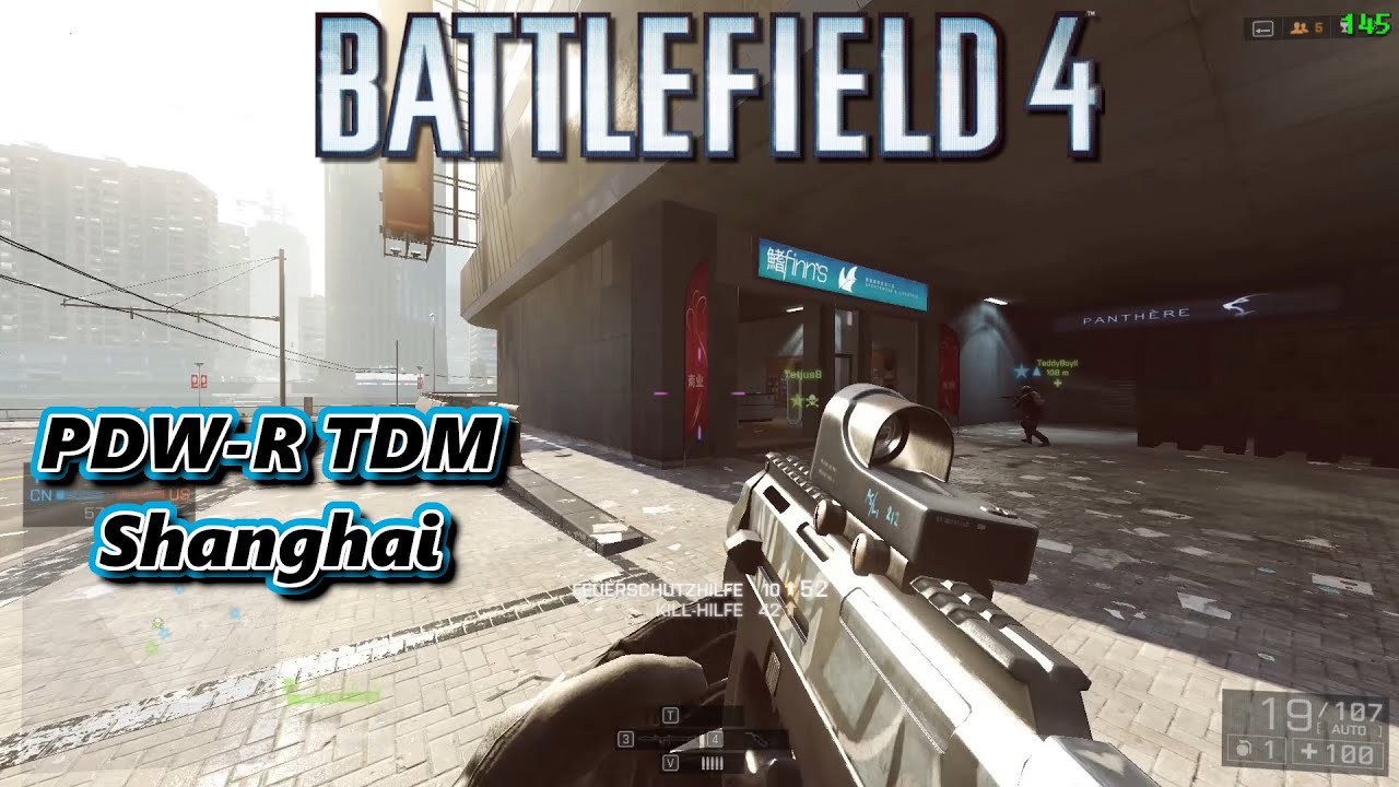 PDW-R Gameplay TDM Shanghai - Battlefield 4